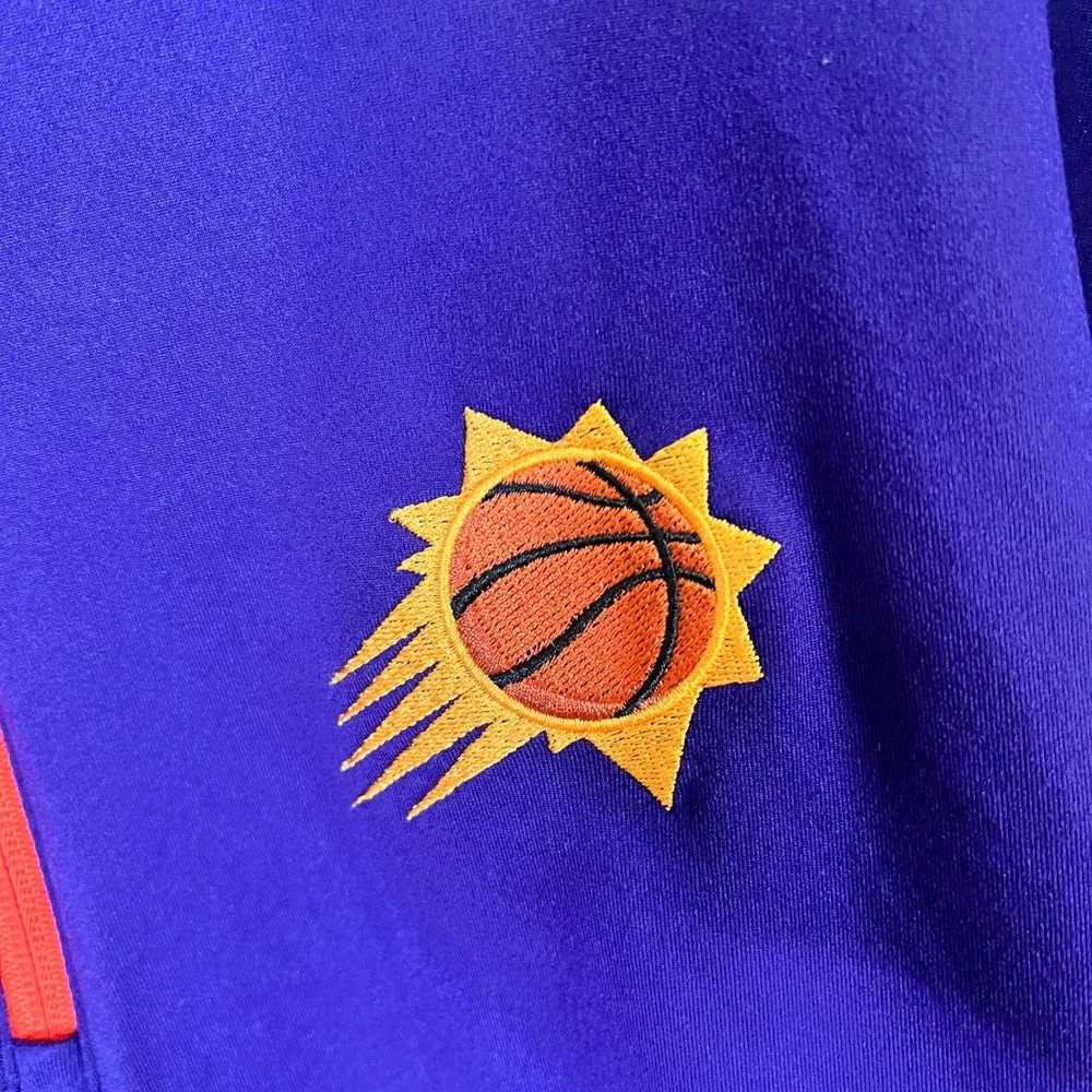 Phoenix Suns Antigua NBA Aspect Quarter Zip Pullover Mens Size XL Purple New